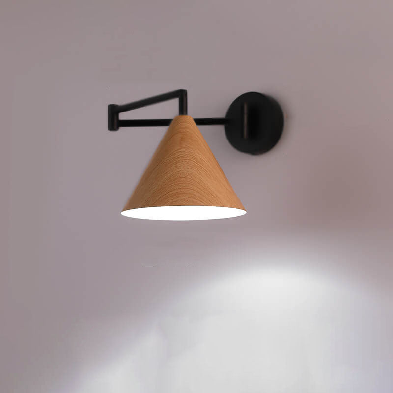 Applique Murale Scandinave Bois & Fer – Bras Articulé