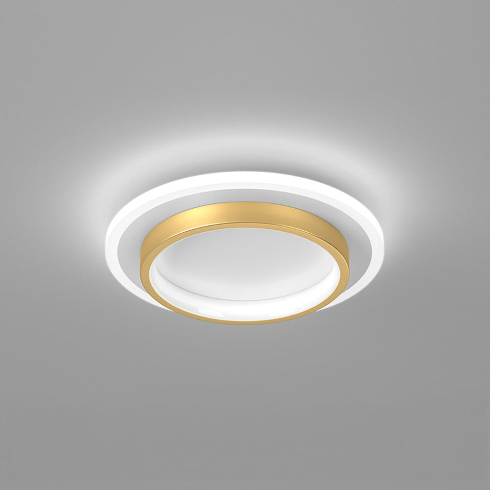Plafonniers LED Ronds | Métal et Acrylique pour Couloir