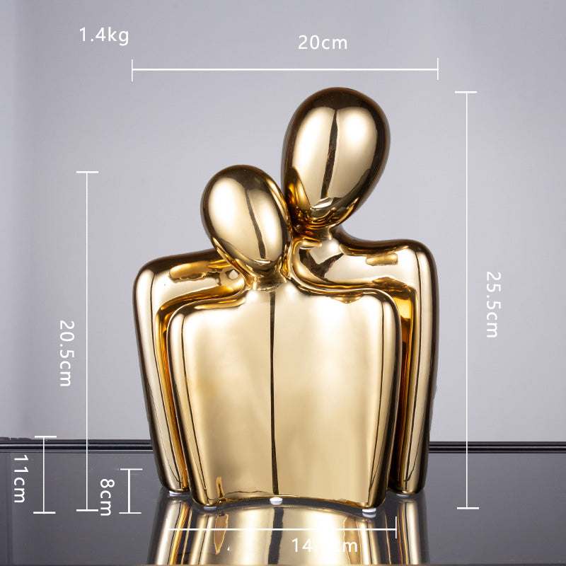 Sculpture Céramique "Mes Bras Toujours Pour Toi" – Une Ode à l’Amour et à l’Intimité
