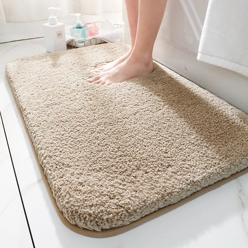 Tapis de Bain Ultra-Épais en Microfibre Antidérapant