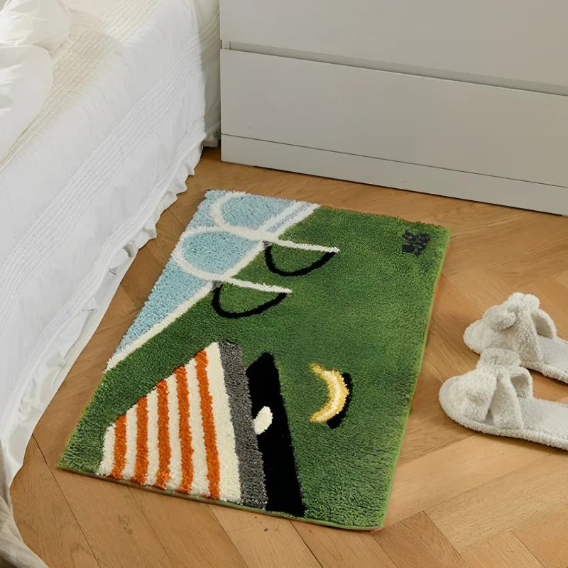 Tapis de Bain Piscine Fait Main – Douceur Ludique et Design Unique