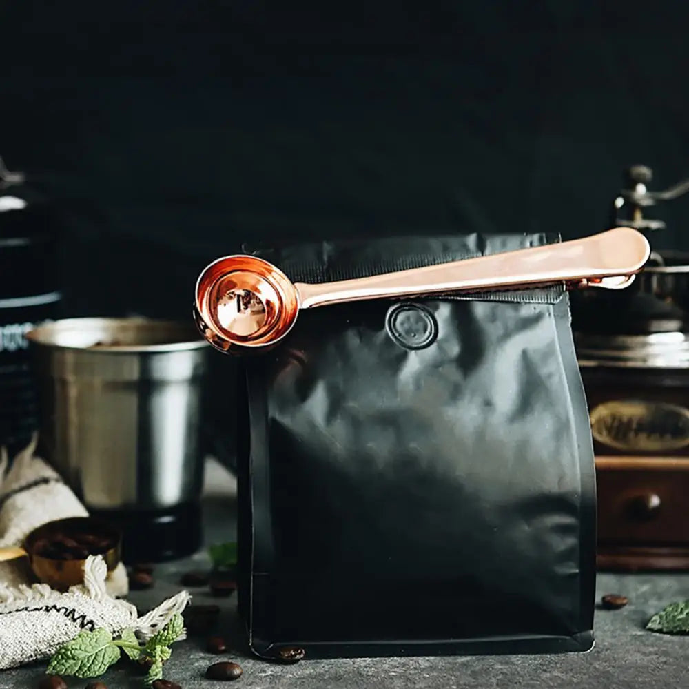 Cuillère Doseuse avec Clip – L'élégance pratique pour les amateurs de café