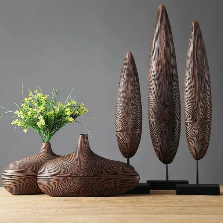 Vase Sculpté Sahara – Élégance texturée inspirée du désert