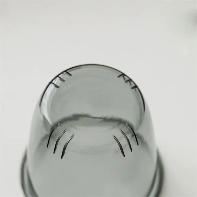 Théière Verre Fumé avec Poignée Bois, 400ml