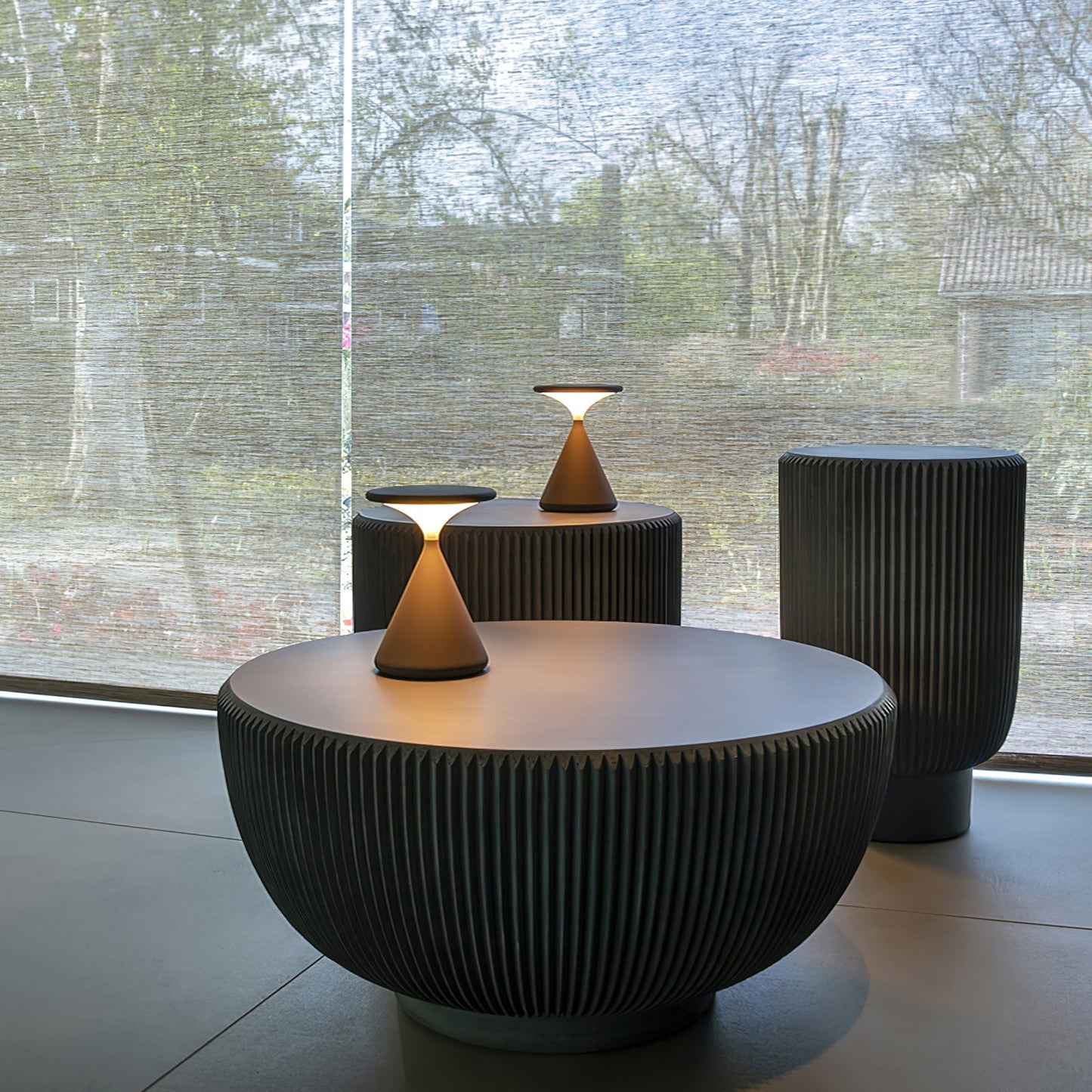 Lampe de Table Atmosphère Sel & Poivre – Élégance Moderne Sans Fil