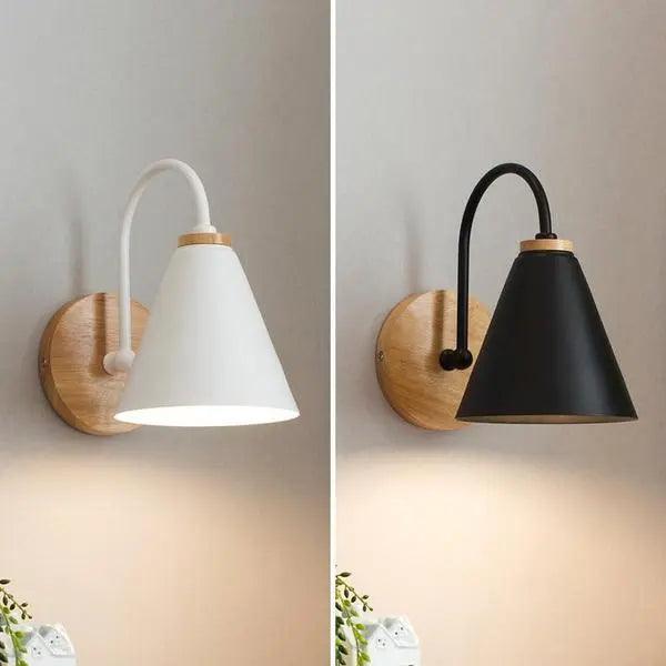 Applique Murale LED Intérieure Bois Métal Nordic