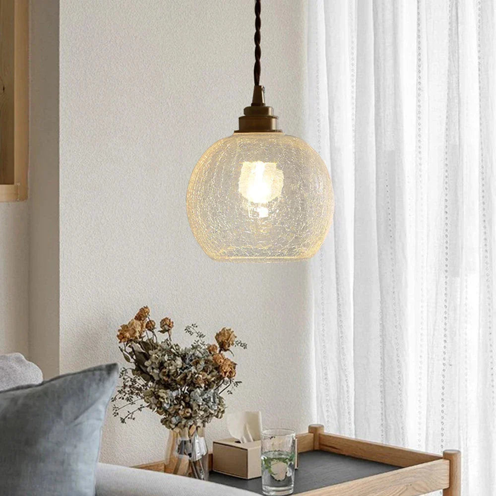 Suspension en Verre Cristal | Lampe Élégante pour Éclairage Raffiné