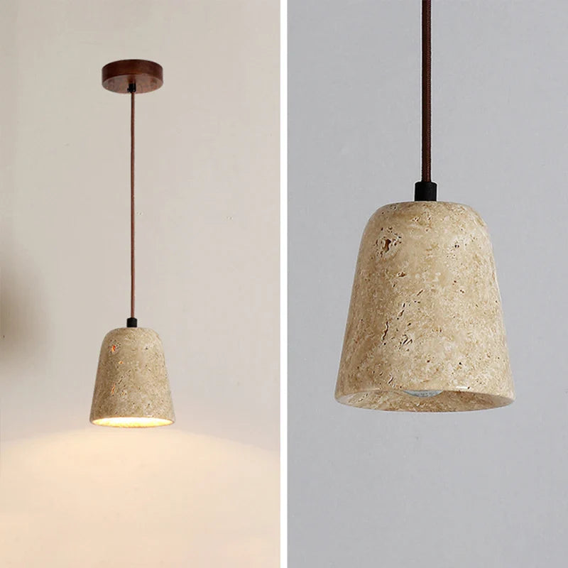 Suspension Élégante en Pierre Naturelle – Minimalisme et Raffinement Inspirés du Japon