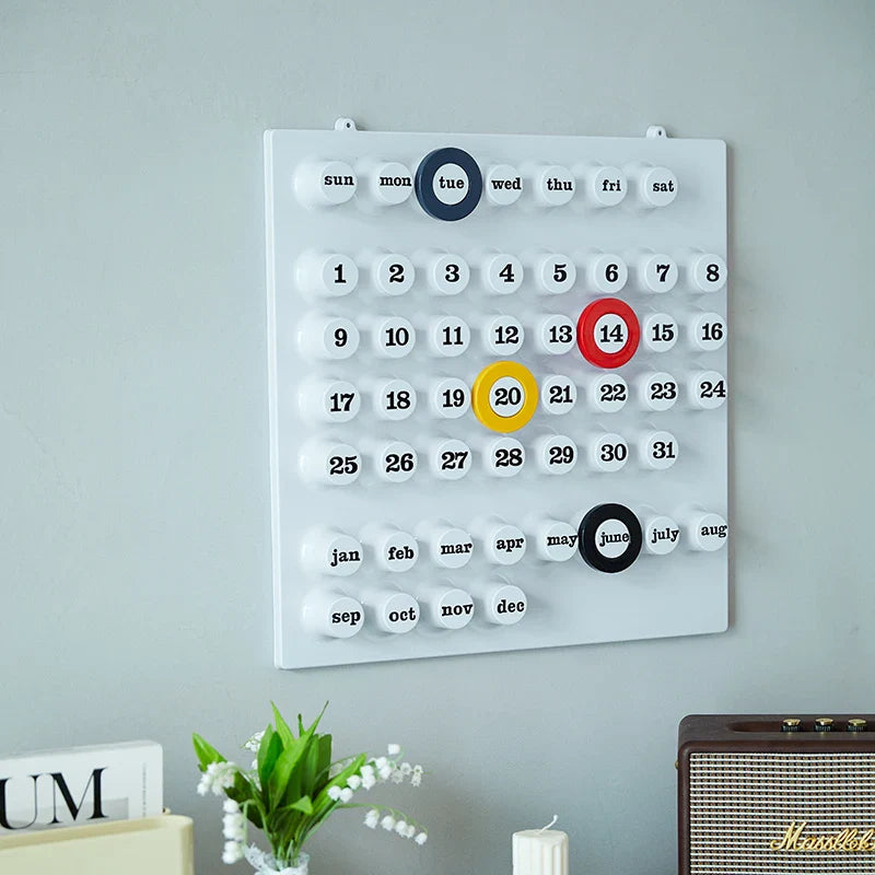 Calendrier Mural Rétro Ring A Date – Alliez Style Vintage et Organisation Quotidienne