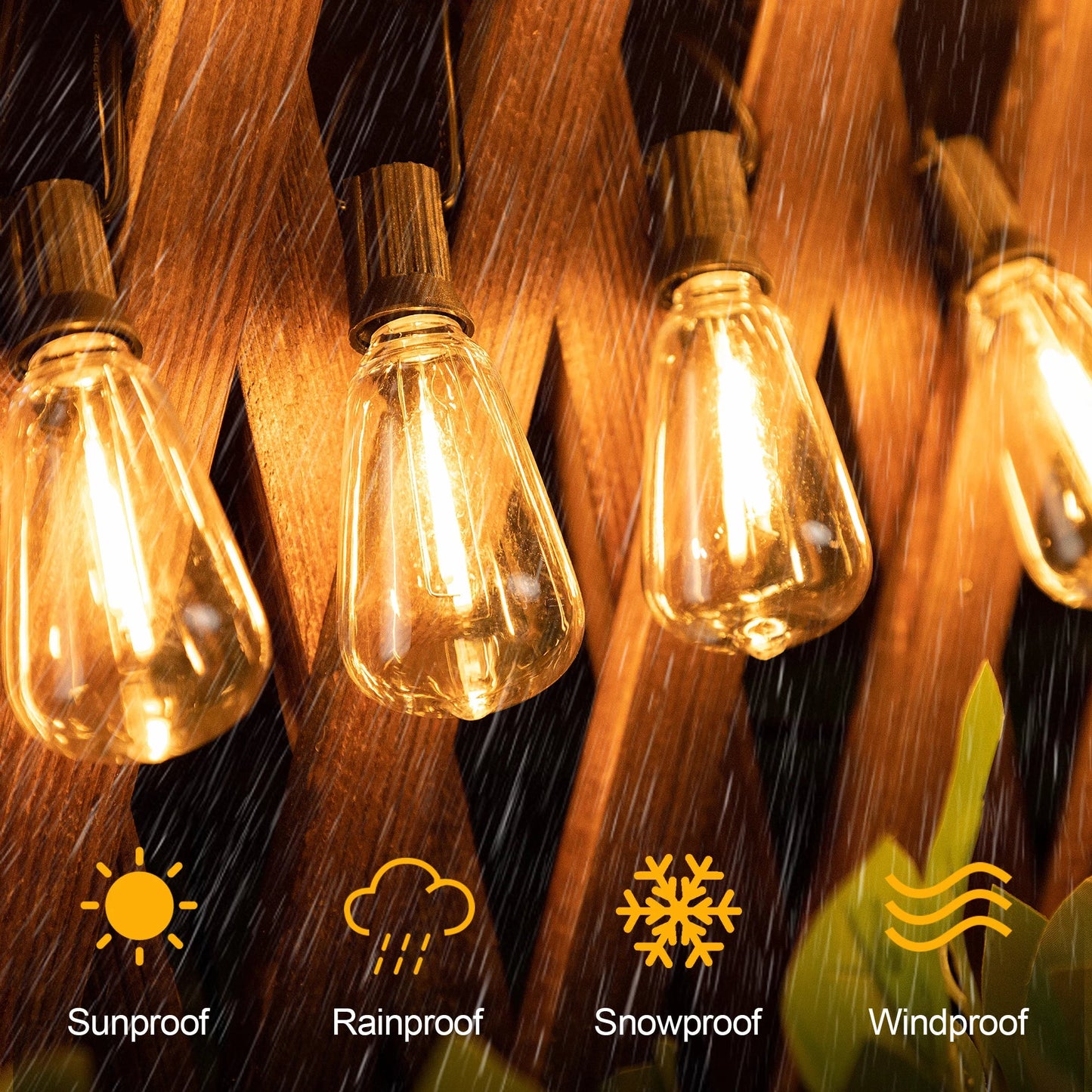 Guirlandes Lumineuses Extérieures Incassables – Ambiance Magique et Résistante pour Vos Soirées en Plein Air