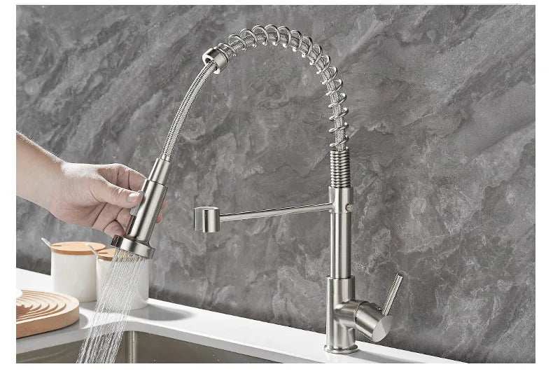 Robinet de Cuisine Design avec Double Bec – DualFlow Luxe