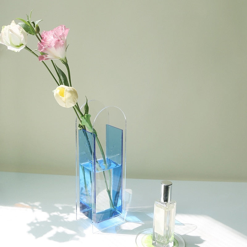 Vase à Fleurs en Acrylique Coloré – Une Explosion de Couleurs Modernes pour Votre Intérieur