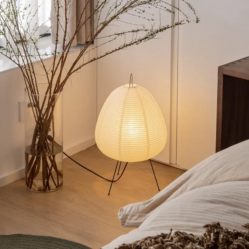 Lanterne Japonaise en Papier de Riz Wabi-Sabi – Élégance Minimaliste Inspirée du Japon