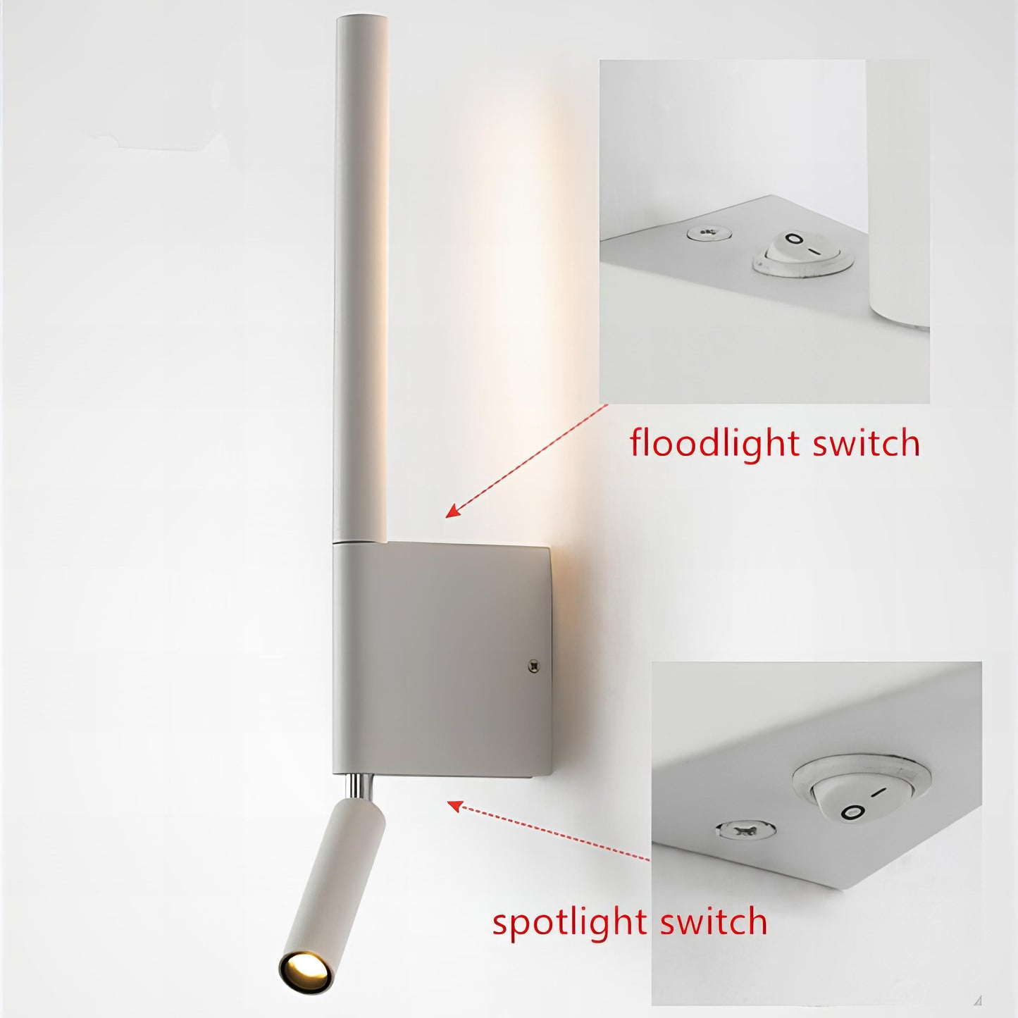 LYNDI Applique Murale Rotative à 330 Degrés pour Chevet