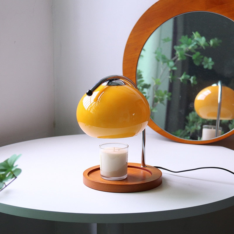 Lampe Réchauffe-Cire en Verre Rétro Dimmable – Ambiance Élégante et Chaleureuse