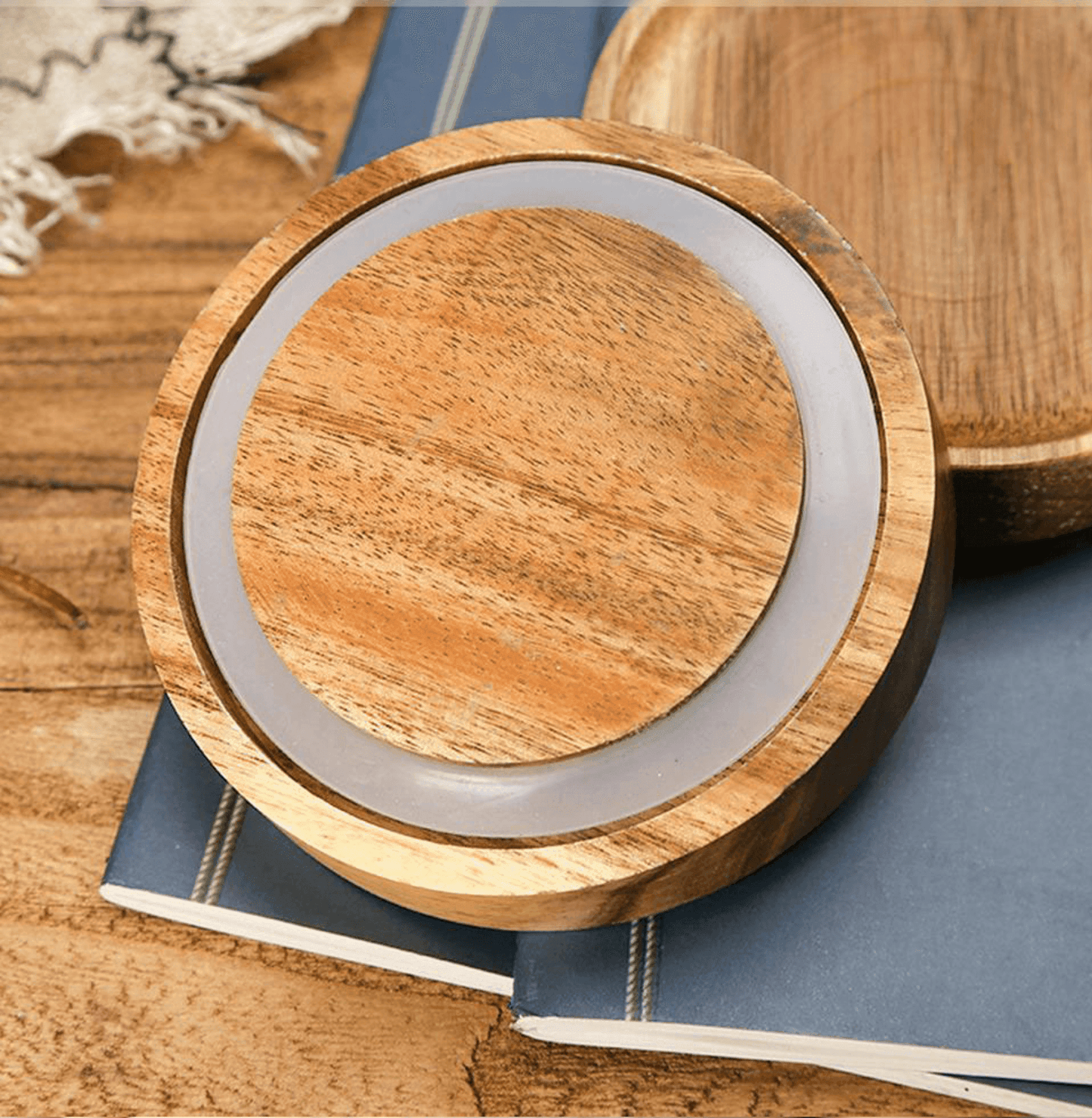 Bocaux Hermétiques en Verre avec Couvercle en Acacia