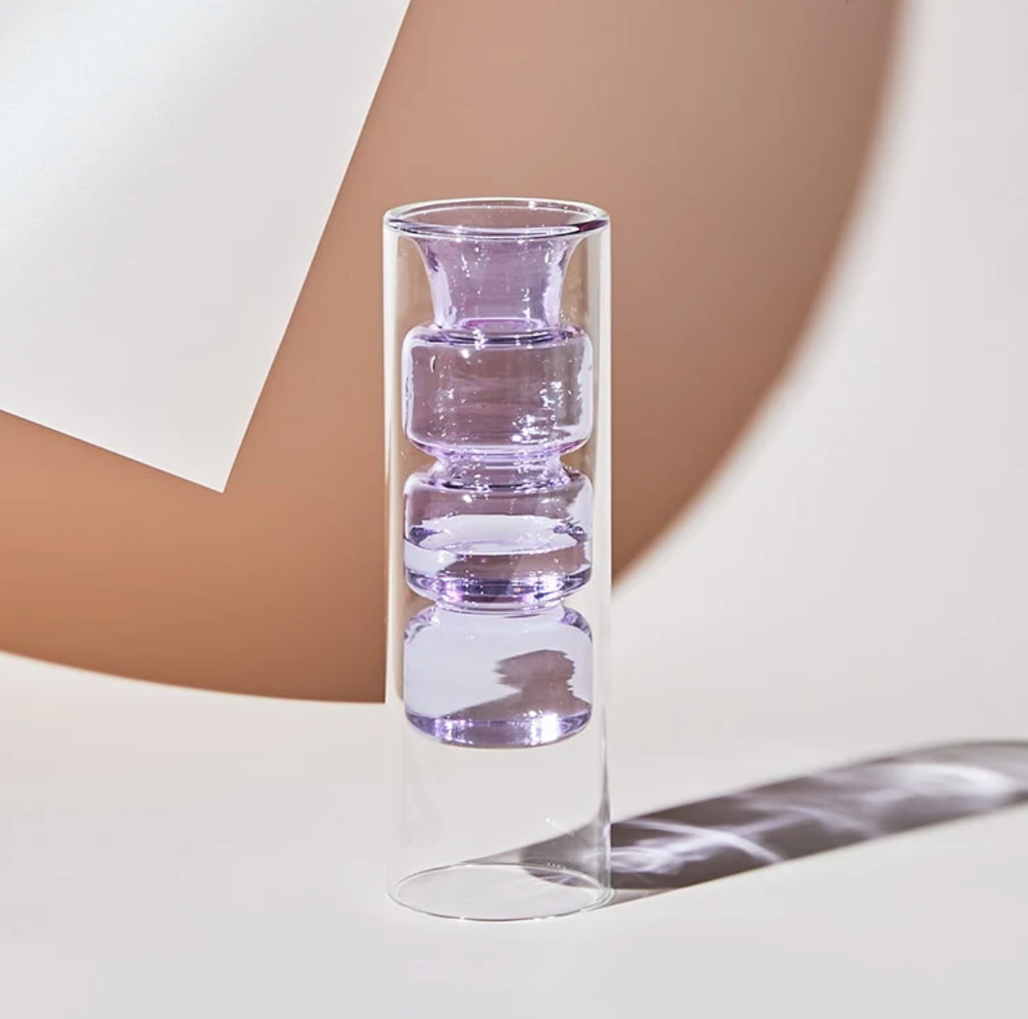 Vase Terrarium en Verre, Design Coloré