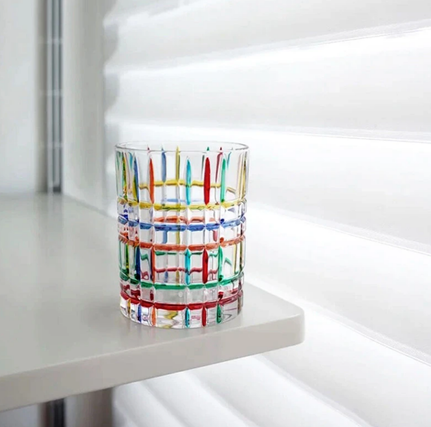 Verre à Whisky Coloré Fait Main en Verre