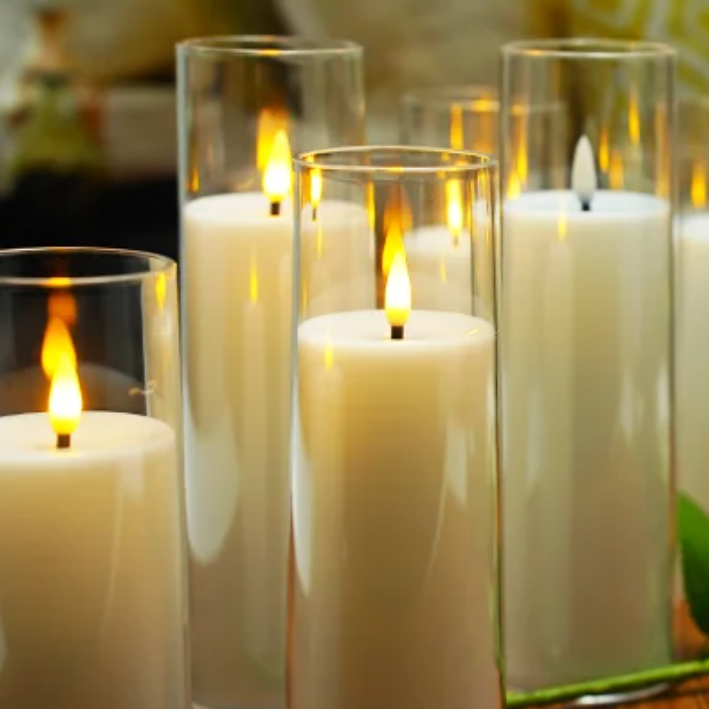 Flameless Acrylic Candle | Ensemble de 9 Bougies Sans Flamme en Acrylique