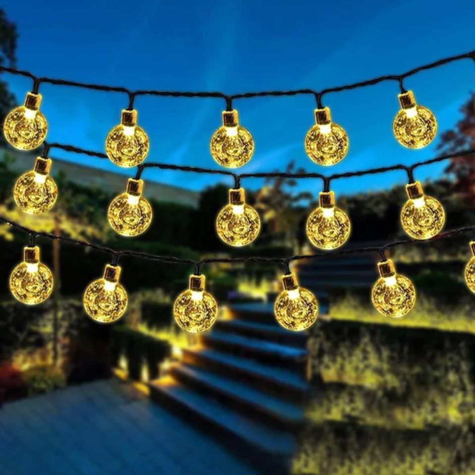 Guirlande solaire scintillante pour extérieur – 10 mètres
