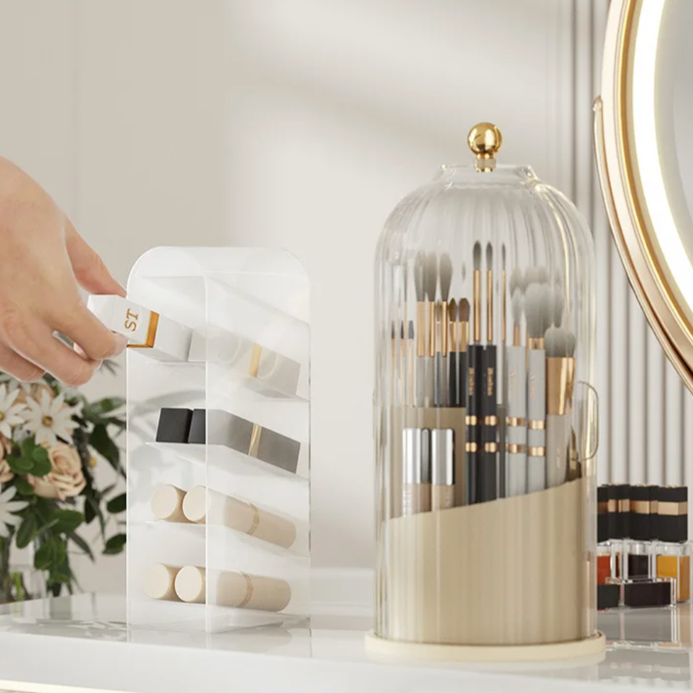 Rotating Acrylic Cosmetics Organizer | Organisateur Rotatif en Acrylique pour Cosmétiques