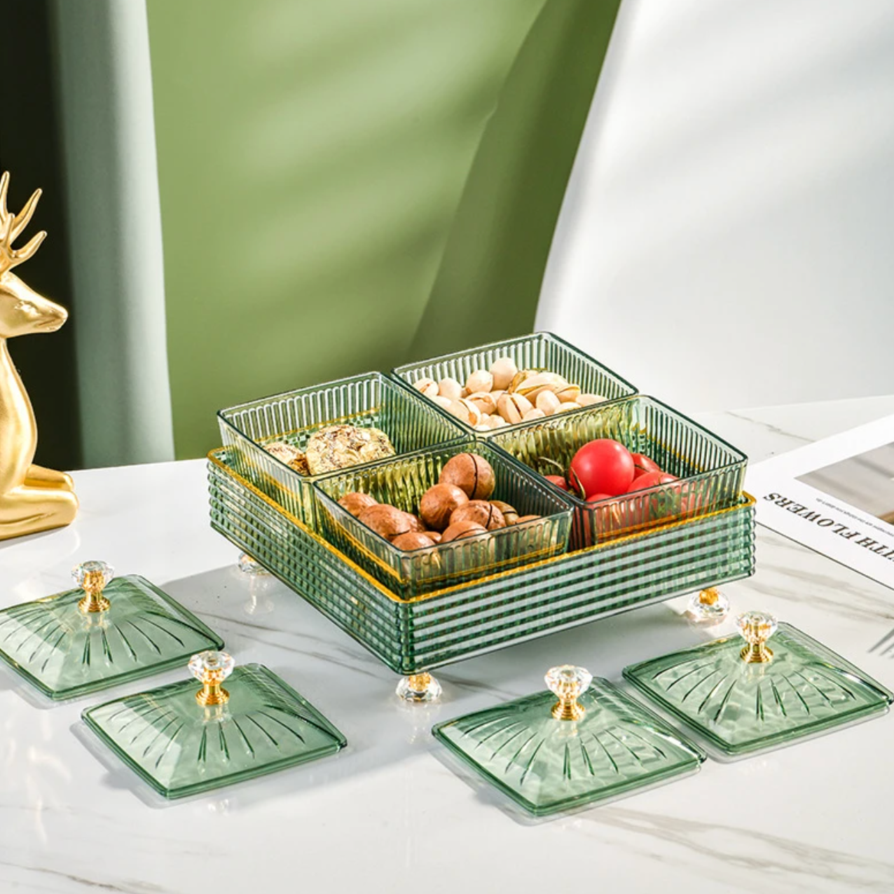 Plateau de Snacks Turcs – Élégance Culinaire Inspirée des Traditions Ottomanes