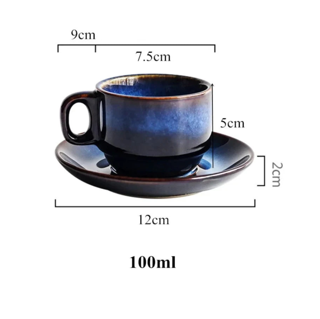 Ensemble de Tasses Laguna Céramique – Élégance artisanale pour vos pauses café