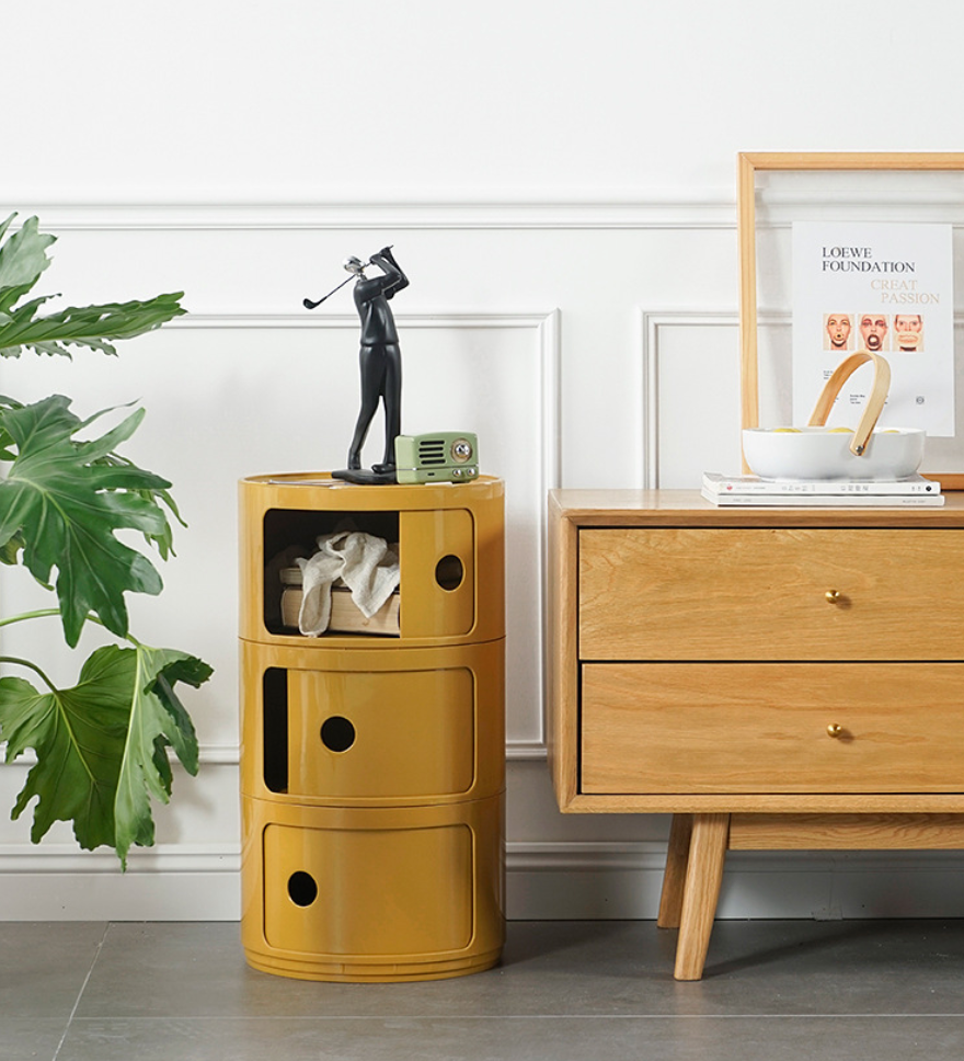 Meuble Componibili 3 Tiroirs Rond Design Kartell ABS