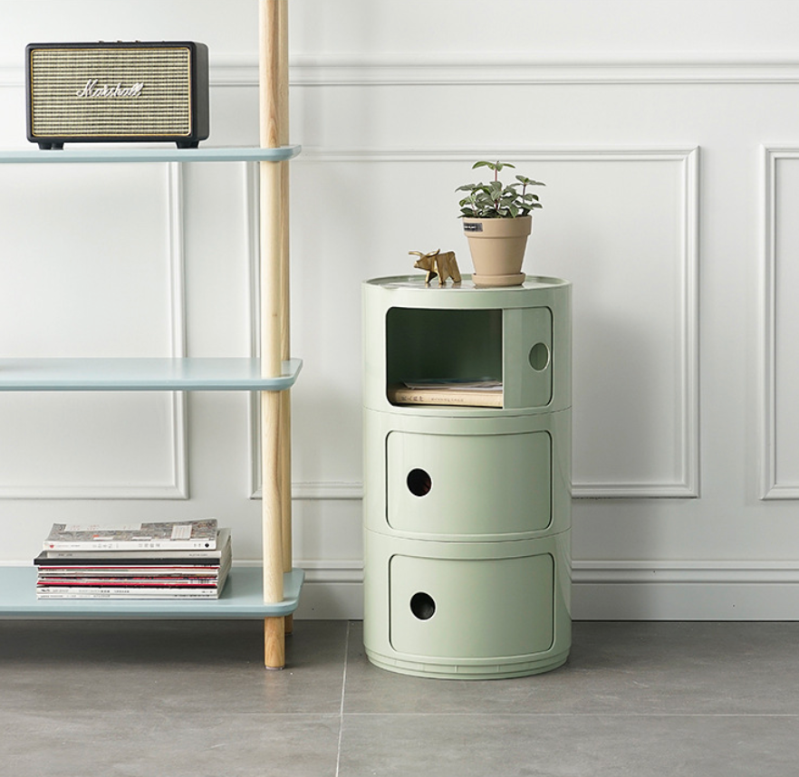 Meuble Componibili 3 Tiroirs Rond Design Kartell ABS