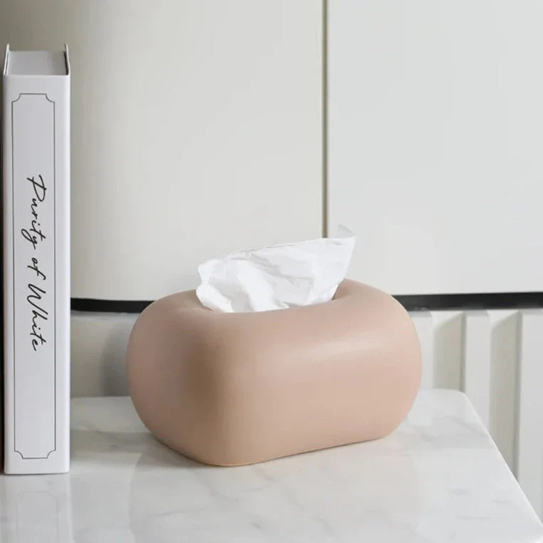 Boîte à Mouchoirs Céramique – Design Épuré et Arrondi
