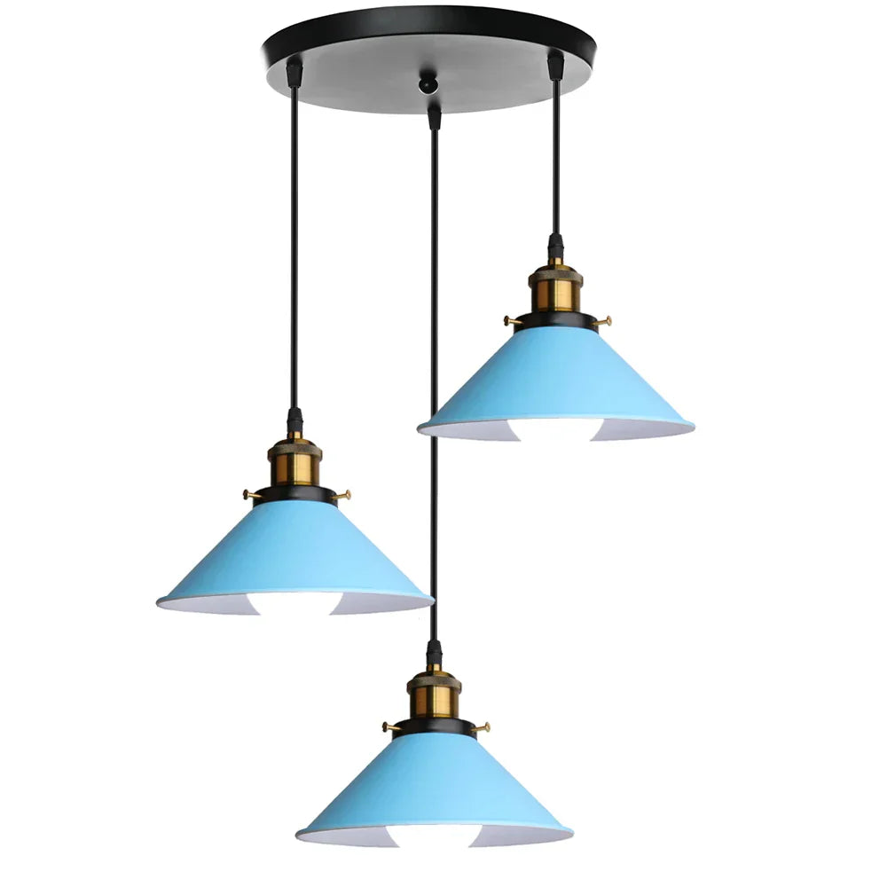 Lustre Vintage Loft | Lampe Plafonnier Industrielle à Suspension pour Éclairage Intérieur