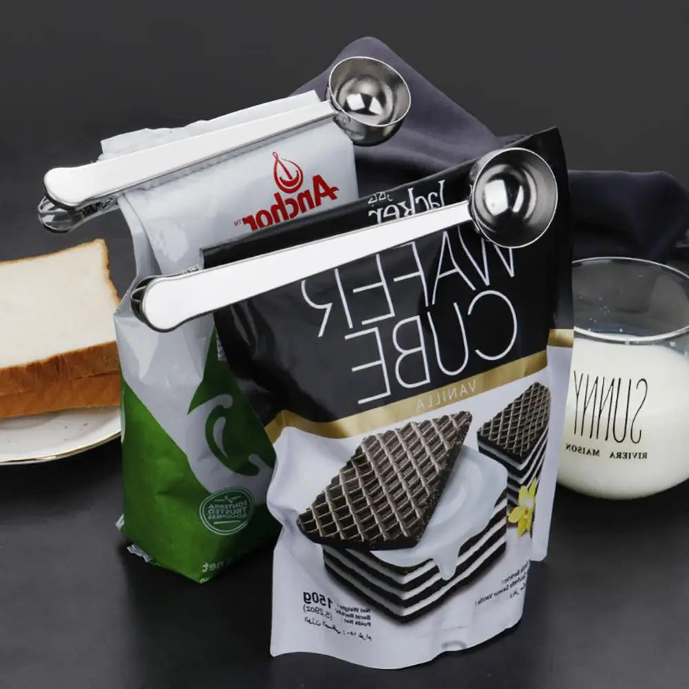 Cuillère Doseuse avec Clip – L'élégance pratique pour les amateurs de café