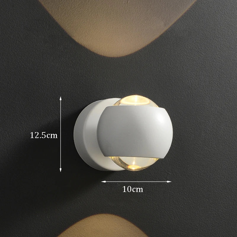 Applique LED Murale Laiton Moderne Noir ou Doré