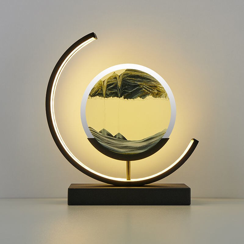 Sandlight | Lampe de Table Sable Mouvant | Design Unique et Apaisant