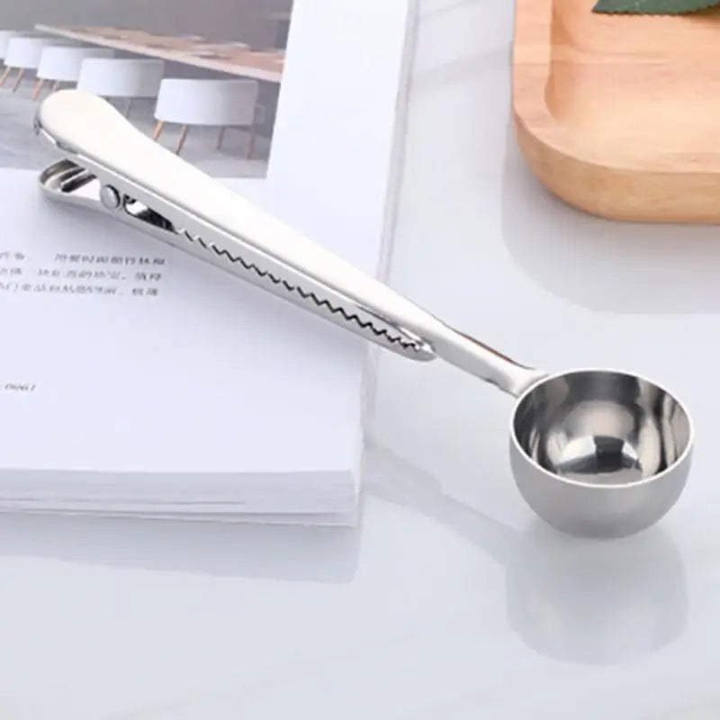 Cuillère Doseuse avec Clip – L'élégance pratique pour les amateurs de café