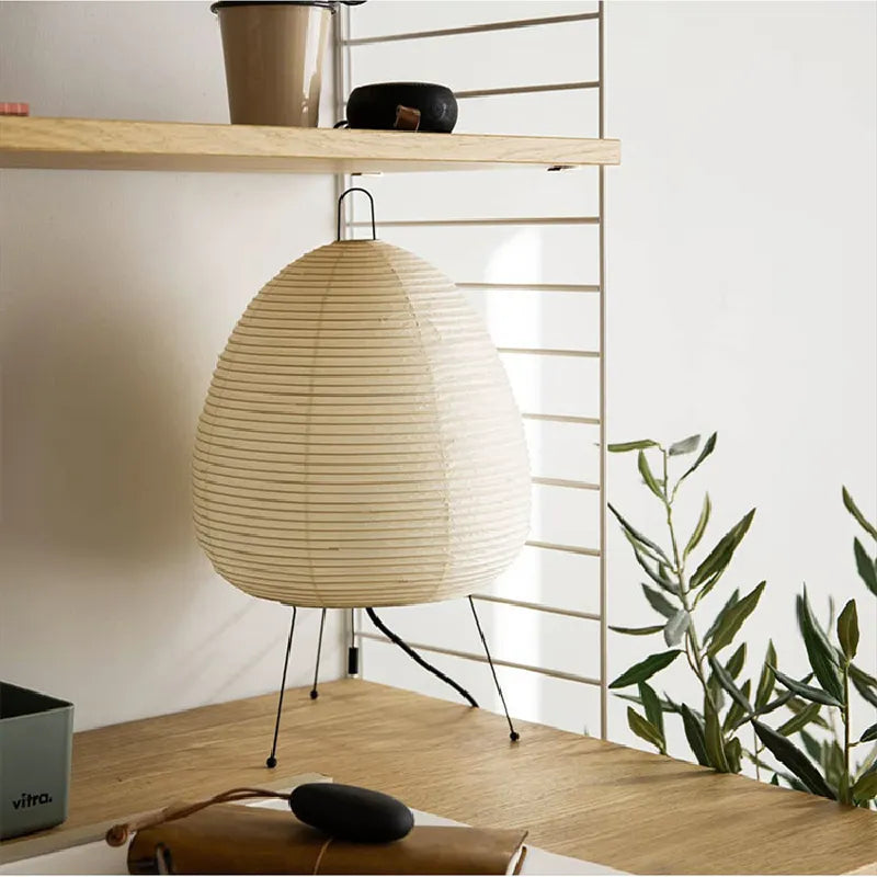 Lanterne Japonaise en Papier de Riz Wabi-Sabi – Élégance Minimaliste Inspirée du Japon
