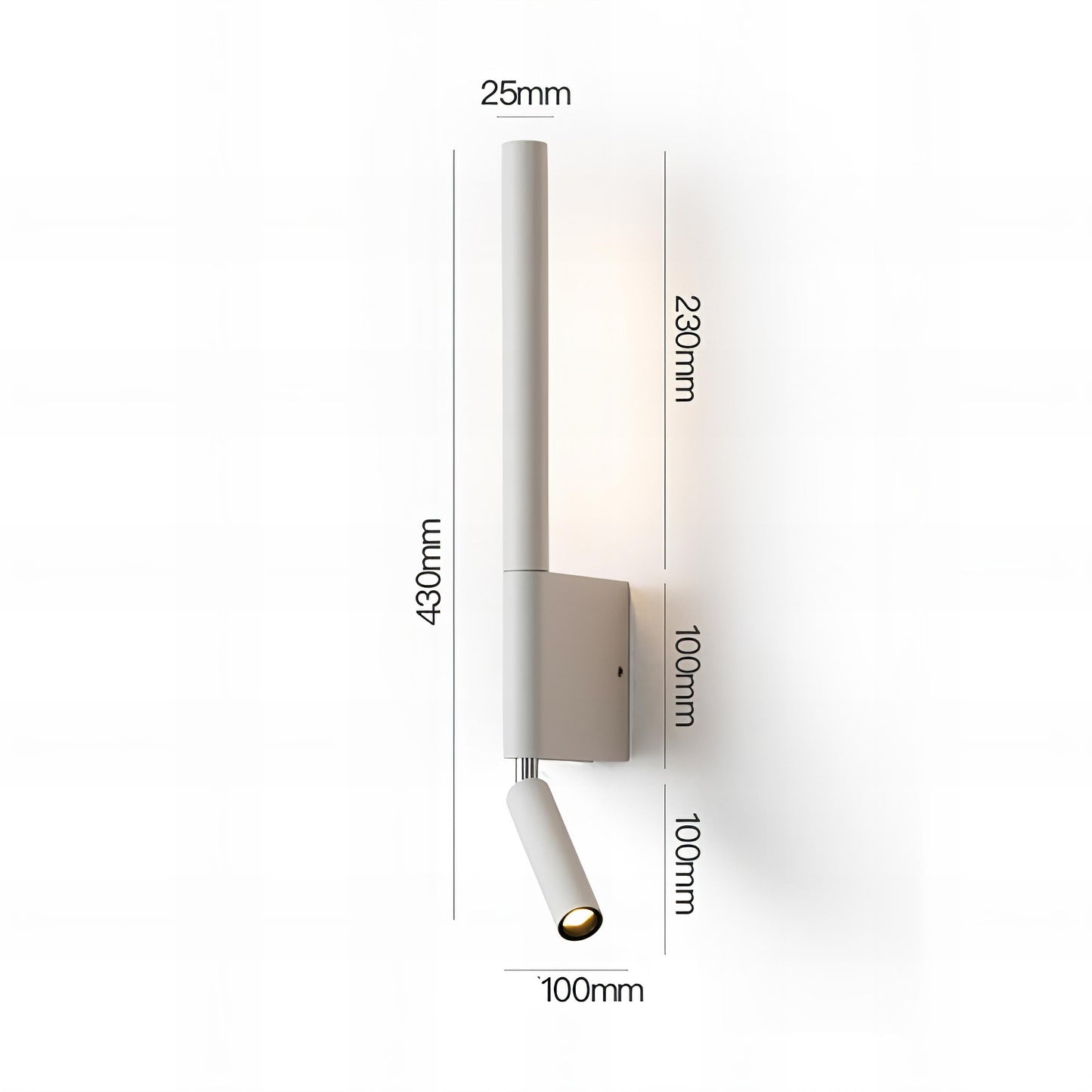 LYNDI Applique Murale Rotative à 330 Degrés pour Chevet