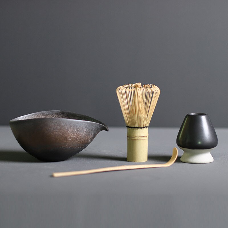 Set Traditionnel de Matcha en Bambou et Céramique – L'Art du Thé Japonais à la Maison