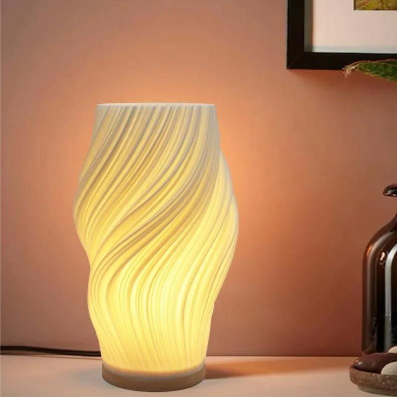 Lampe Serene Wavecrest | Design Apaisant et Élégant pour Votre Espace