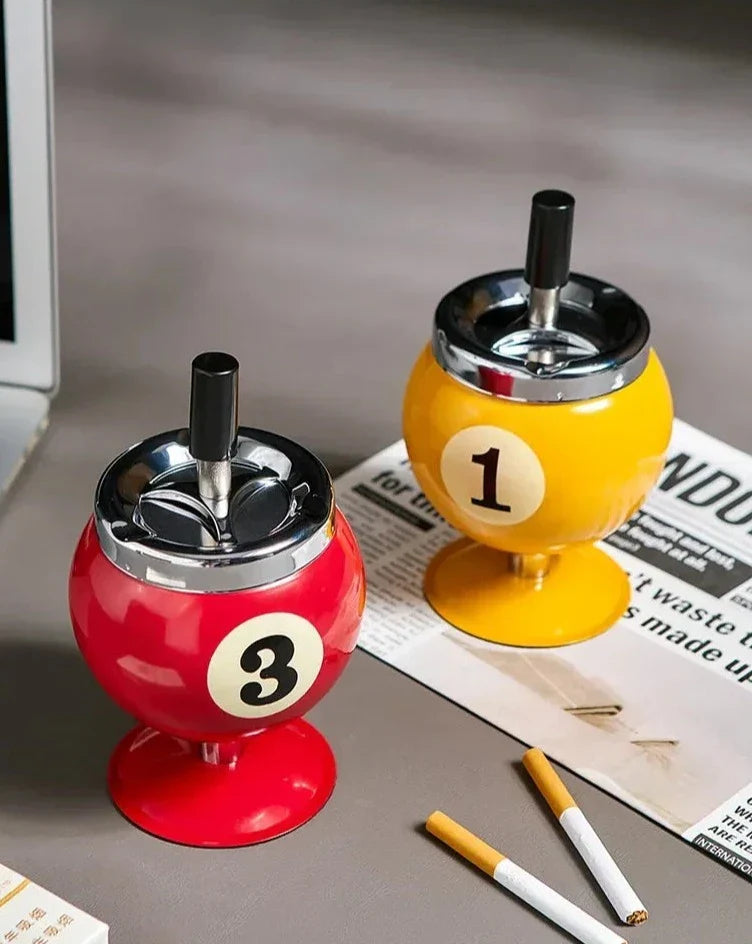 Cendrier Billard en Métal – Élégance et Praticité pour Votre Salle de Jeux