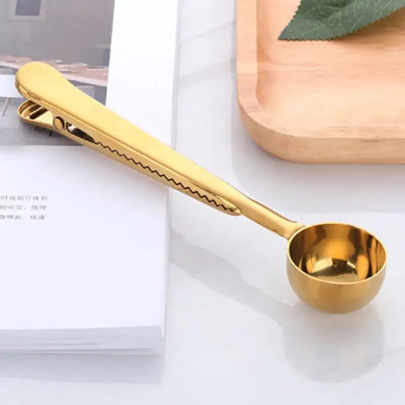 Cuillère Doseuse avec Clip – L'élégance pratique pour les amateurs de café