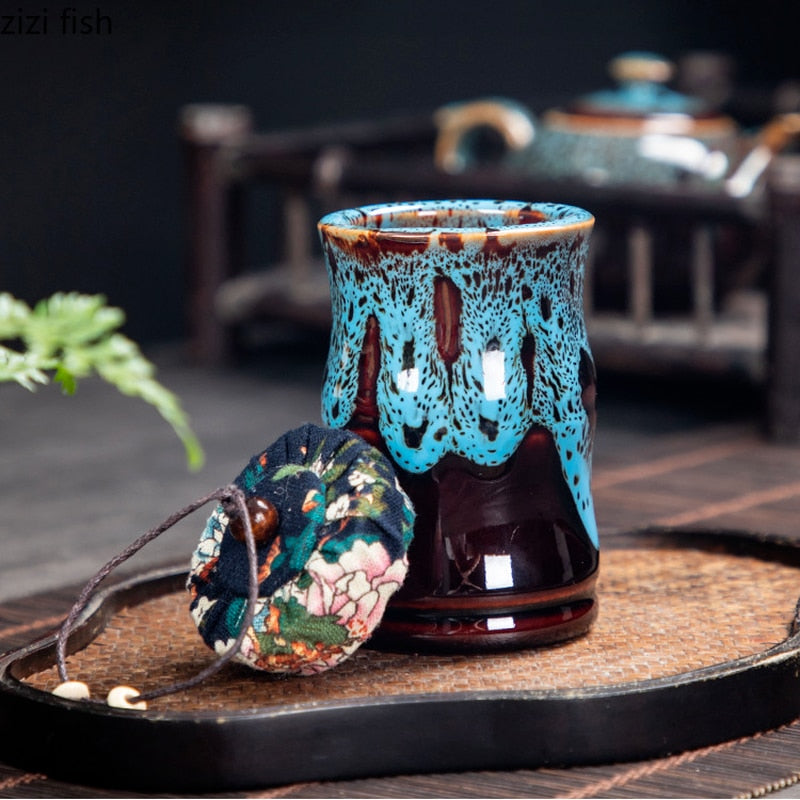 Boîte à Thé en Céramique Émaillée – Pot de Rangement Hermétique pour Thé, Bonbons, Grains ou Épices