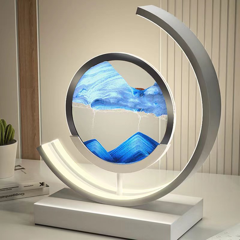 Sandlight | Lampe de Table Sable Mouvant | Design Unique et Apaisant