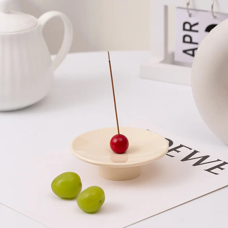 Support à Encens en Bois avec Boules Colorées – Élégance Sensorielle et Design Moderne