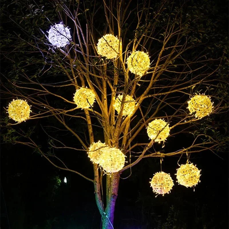 Boules Lumineuses LED Tressées Étanches – Déco Ambiance Intérieur & Extérieur