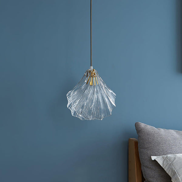 Suspension Coquillage Design Verre LED – Style Marin