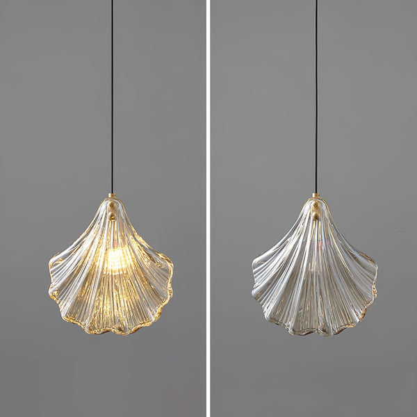 Suspension Coquillage Design Verre LED – Style Marin