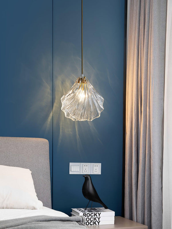 Suspension Coquillage Design Verre LED – Style Marin
