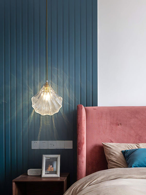 Suspension Coquillage Design Verre LED – Style Marin
