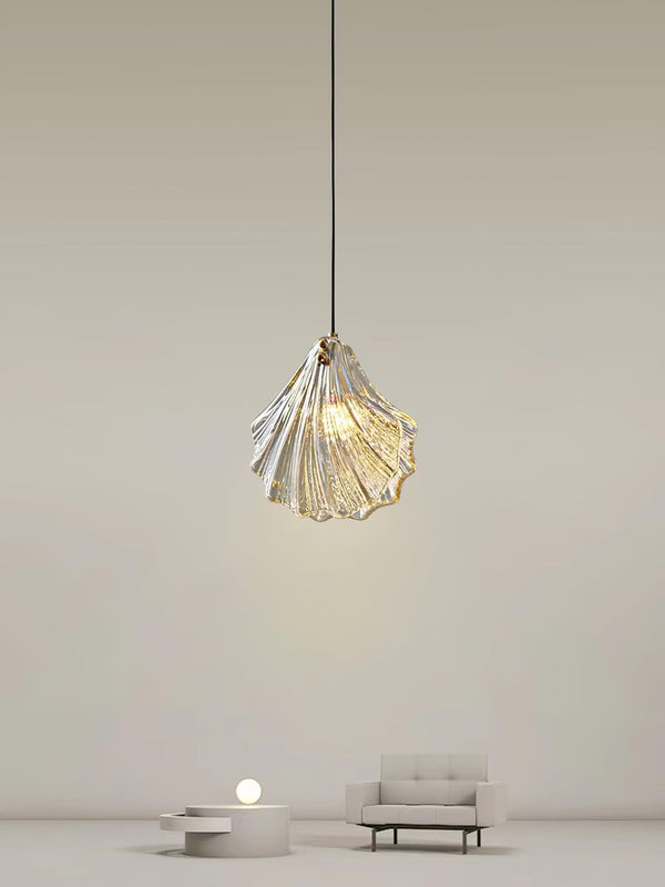 Suspension Coquillage Design Verre LED – Style Marin